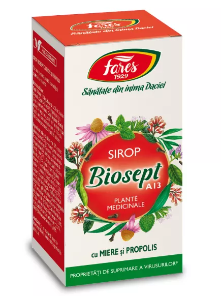 BIOSEPT SIROP MIERE + PROPOLIS * 100 ML FARES *, [],farmacom.ro