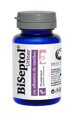Biseptol Urinar, 30 comprimate, Dacia Plant, [],farmacom.ro