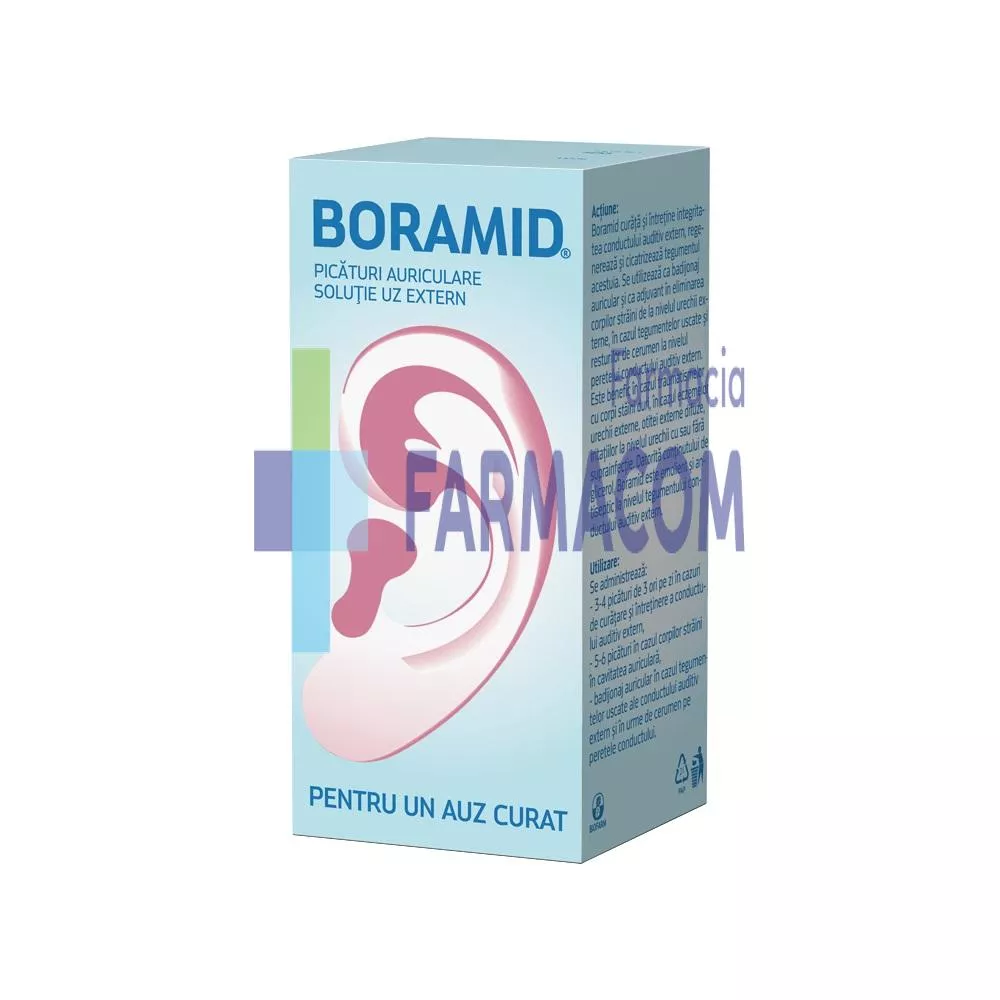 BORAMID SOL AURICULARA * 10 ML BIOFARM, [],farmacom.ro