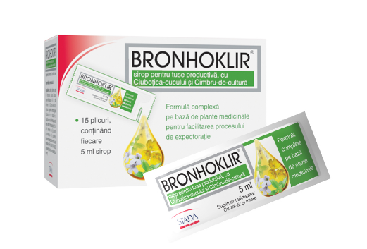 BRONHOKLIR SIROP TUSE PRODUCTIVA * 15 PLICURI/ 5 ML, [],farmacom.ro