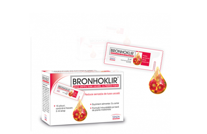 BRONHOKLIR SIROP TUSE USCATA * 15 PLICURI/ 5 ML, [],farmacom.ro