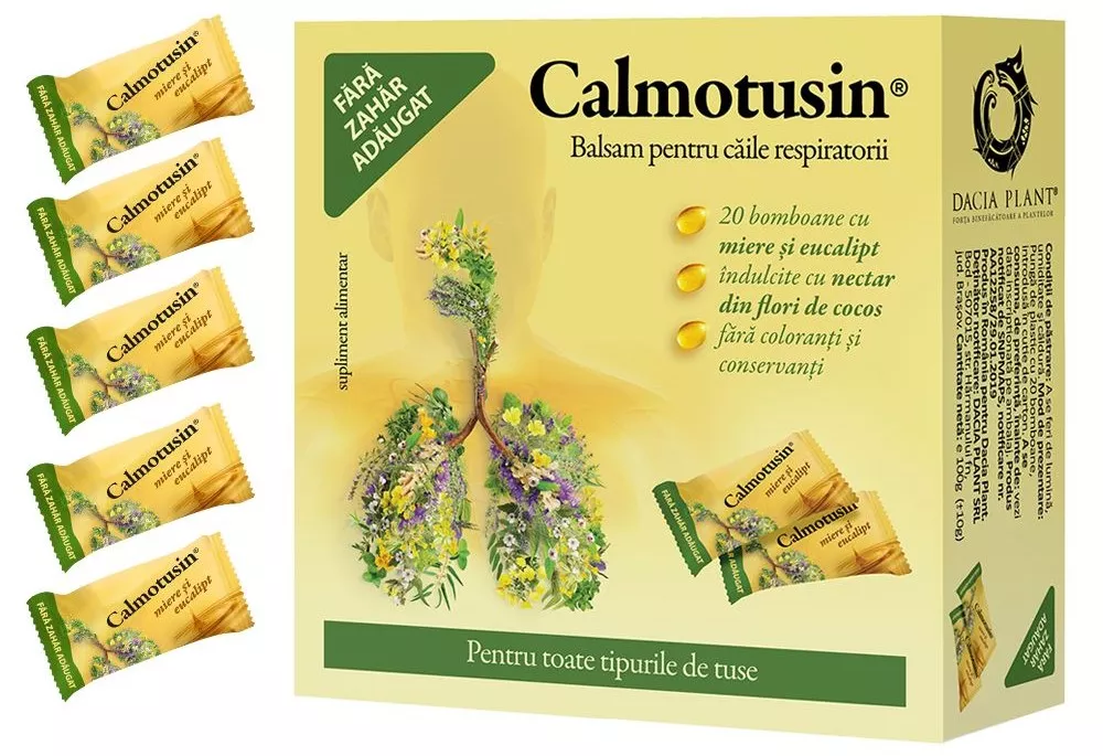 CALMOTUSIN * 20 BOMBOANE DACIA PLANT, [],farmacom.ro