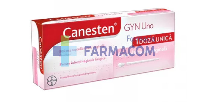 CANESTEN GYN UNO 500 MG * 1 CPS MOALE VAG, [],farmacom.ro