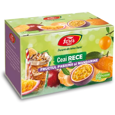 CEAI RECE CU FRUCTUL PASIUNII SI MANDARINE * 12 PLICURI FARES, [],farmacom.ro