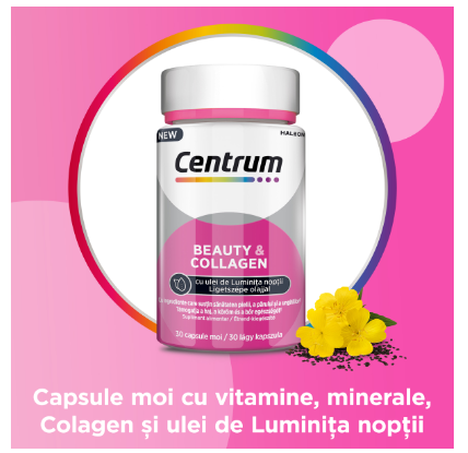 CENTRUM BEAUTY&COLLAGEN CU ULEI DE LUMINITA NOPTII*30CPS MOI, [],farmacom.ro