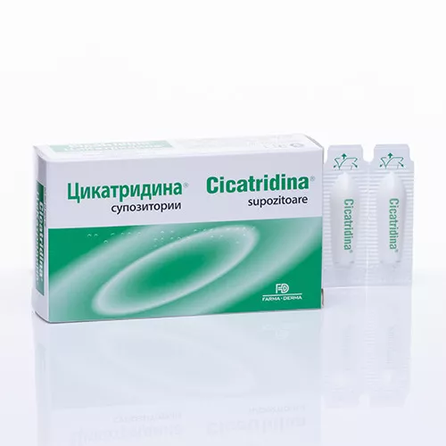 Cicatridina supozitoare, 10 bucati, Farma-Derma, [],farmacom.ro