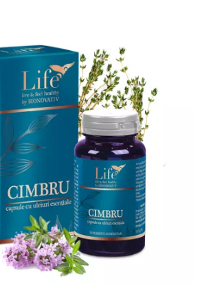 Cimbru, capsule cu uleiuri esentiale, 30 capsule, Bionovativ, [],farmacom.ro