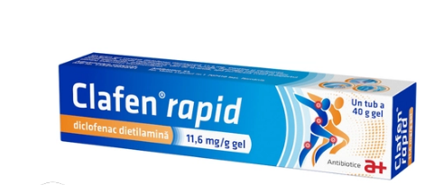 Clafen Rapid Gel 11.6 mg/g, 40g, Antibiotice, [],farmacom.ro