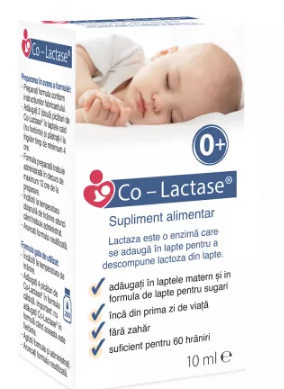 Co-Lactase picaturi pentru sugari, 10 ml, Maxima, [],farmacom.ro