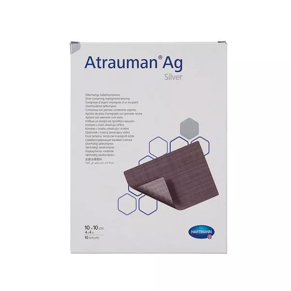 Atrauman Ag, Pansament cu unguent neutru, 10 cm/10 cm, 10 bucati, [],farmacom.ro