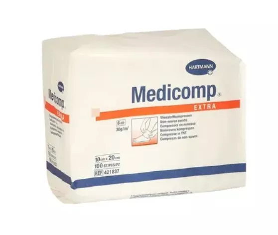 COMPRESE MEDICOMP EXTRA NESTERILE 10 * 20CM * 100 BUC 421837, [],farmacom.ro