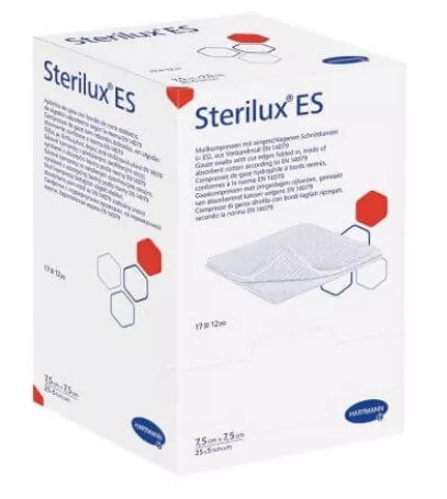 COMPRESE STERILE TIFON STERILUX ES 7.5*7.5CM*25BUC 418533
