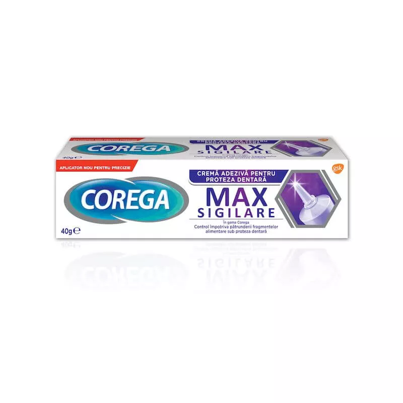 Corega Max Sigilare, crema adeziva pentru proteza dentara, 40 g, [],farmacom.ro