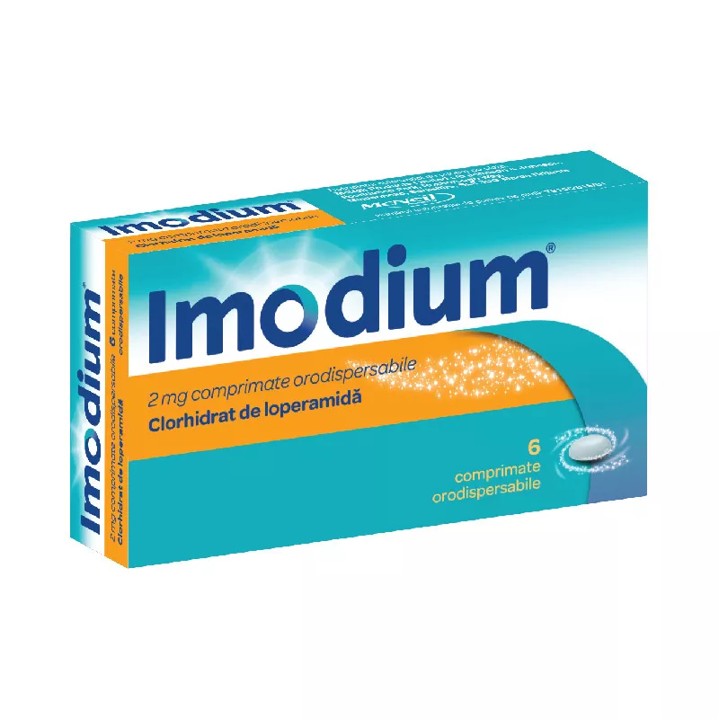 Imodium, 2 mg, 6 comprimate orodispersabile, Mcneil, [],farmacom.ro