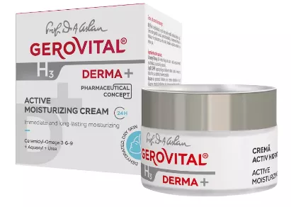 CREMA FATA ACTIV HIDRATANTA 24H GEROVITAL H3 DERMA+ * 50 ML 3800, [],farmacom.ro