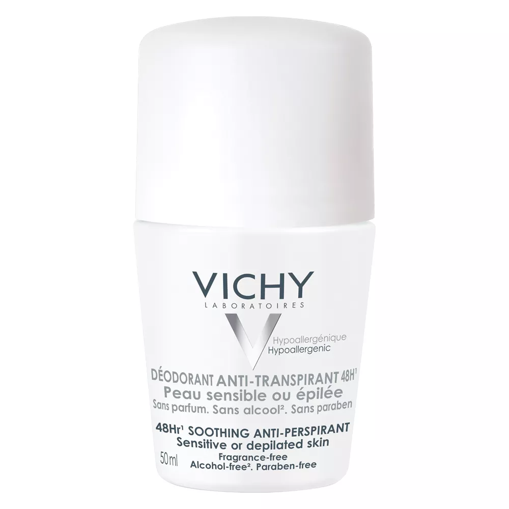 VICHY DEO ROLL-ON ANTIPERSPIRANT 48 ORE, FARA PARFUM, 50ML, [],farmacom.ro