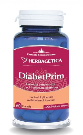 DIABETPRIM * 60 CPS HERBAGETICA, [],farmacom.ro