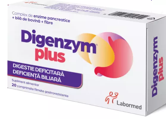 Digenzym Plus, 20 comprimate, Labormed, [],farmacom.ro