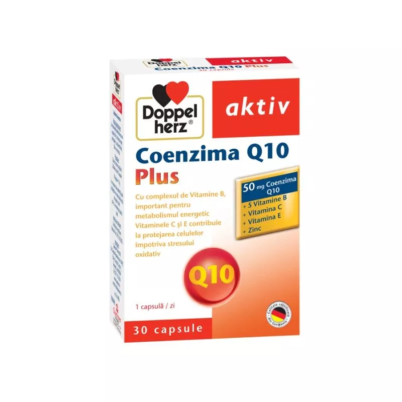 DOPPELHERZ AKTIV COENZIMA Q10 EXTRA+MAGNEZIU 30COMPR, [],farmacom.ro