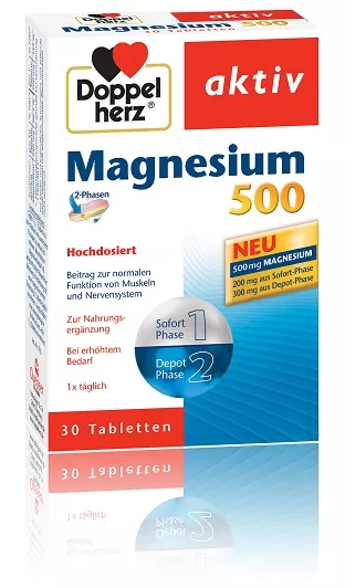 Magneziu Doppelherz 500 mg, 30 comprimate, [],farmacom.ro