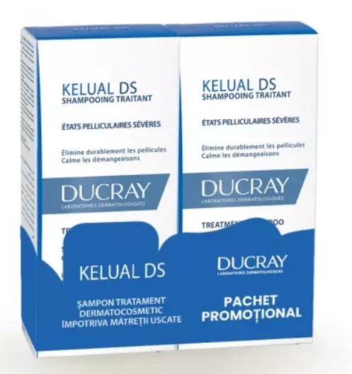 DUCRAY KELUAL DS SAMPON * 100 ML 1+1 PACHET PROMOTIONAL, [],farmacom.ro