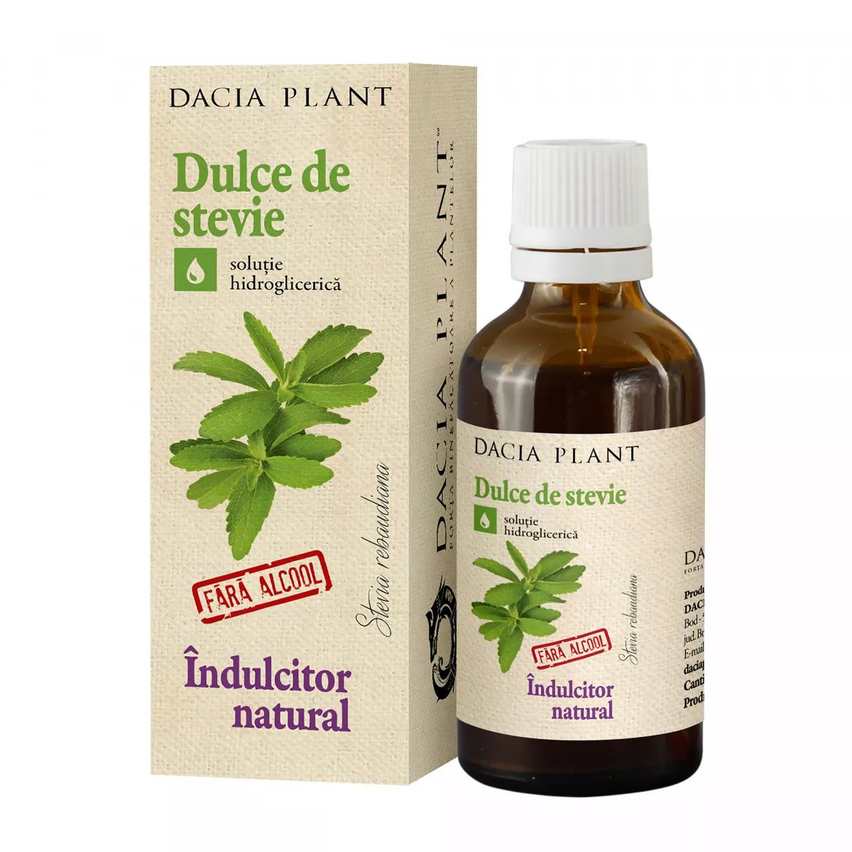 Dulce de Stevie, 50 ml, Dacia Plant, [],farmacom.ro
