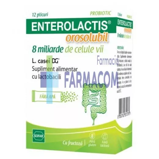 ENTEROLACTIS OROSOLUBIL * 12 PLIC, [],farmacom.ro