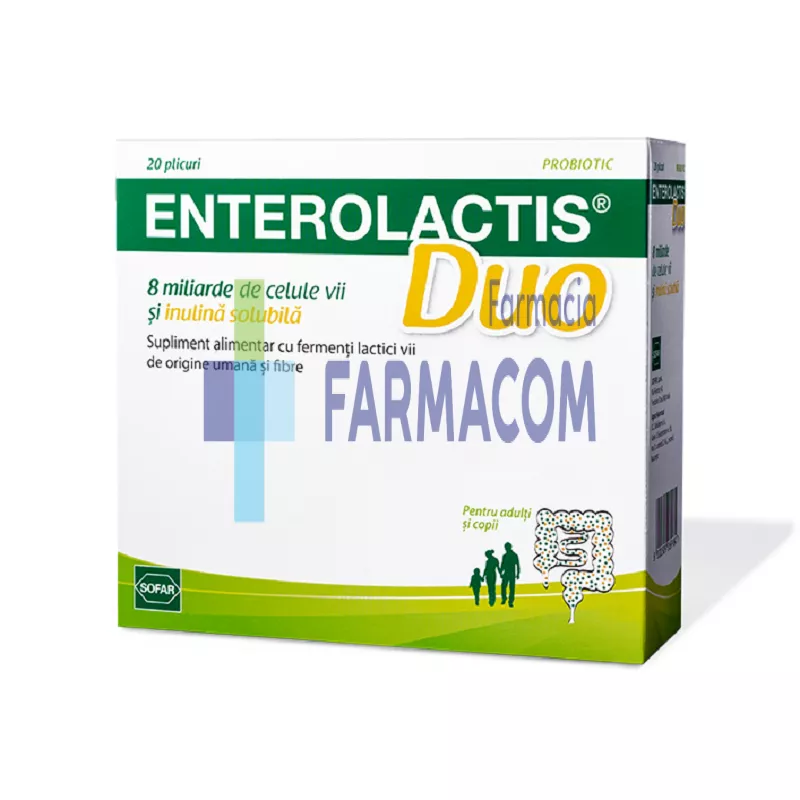 ENTEROLACTIS DUO * 20 PLIC, [],farmacom.ro
