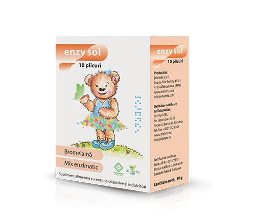 Enzysol, 10 plicuri, Dr. Phyto, [],farmacom.ro