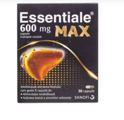 Essentiale MAX, 600 mg, 30 capsule, Sanofi, [],farmacom.ro