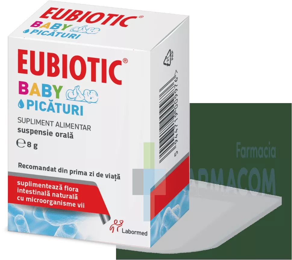Eubiotic Baby picaturi, 8 g, Labormed, [],farmacom.ro