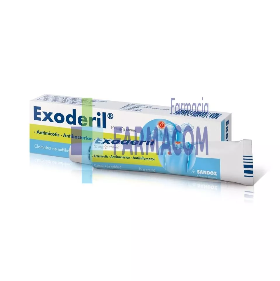 Exoderil crema, 10 mg/g, 15 g, Sandoz, [],farmacom.ro