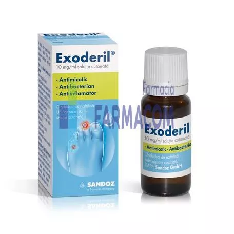 EXODERIL 10MG/ML * 10 ML SOL CUT BCM, [],farmacom.ro