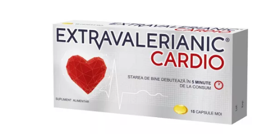 Extravalerianic Cardio, 15 capsule moi, Biofarm, [],farmacom.ro
