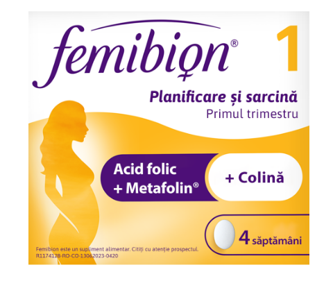 Femibion 1 Planificare + Sarcina, 28 comprimate, [],farmacom.ro