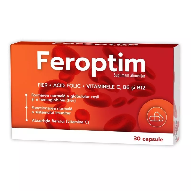 Feroptim, 30 capsule, Zdrovit, [],farmacom.ro