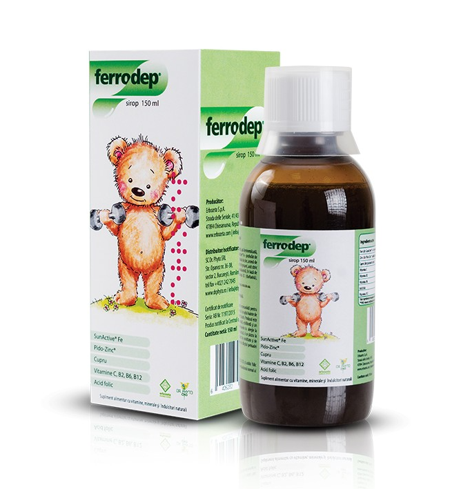 Ferrodep sirop pentru copii, 150 ml, [],farmacom.ro