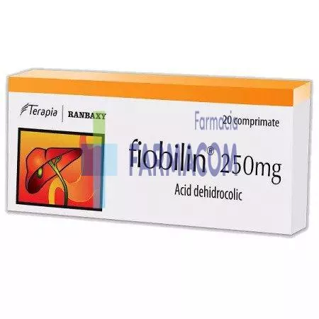 Fiobilin, 250 mg, 20 comprimate, Terapia, [],farmacom.ro