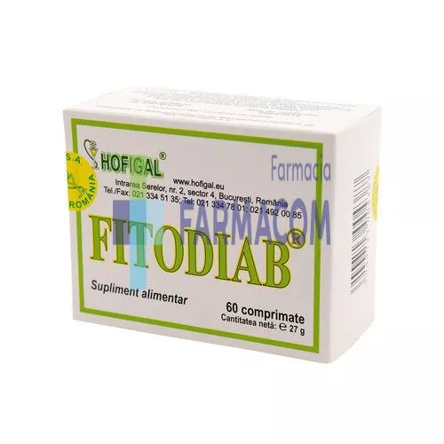 FITODIAB * 60 CPR HOFIGAL, [],farmacom.ro