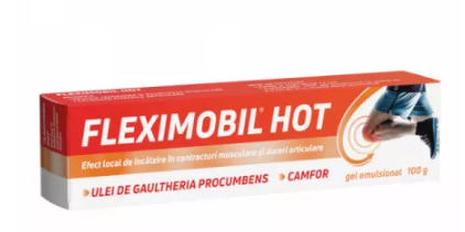 Fleximobil Hot, gel emulsionat, 100 g, Fiterman, [],farmacom.ro