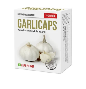 Garlicaps, 30 capsule cu extract de usturoi, Parapharm, [],farmacom.ro