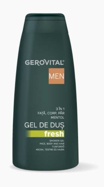 GEL DUS FRESH 3 IN 1 GEROVITAL MEN * 400 ML 4510, [],farmacom.ro