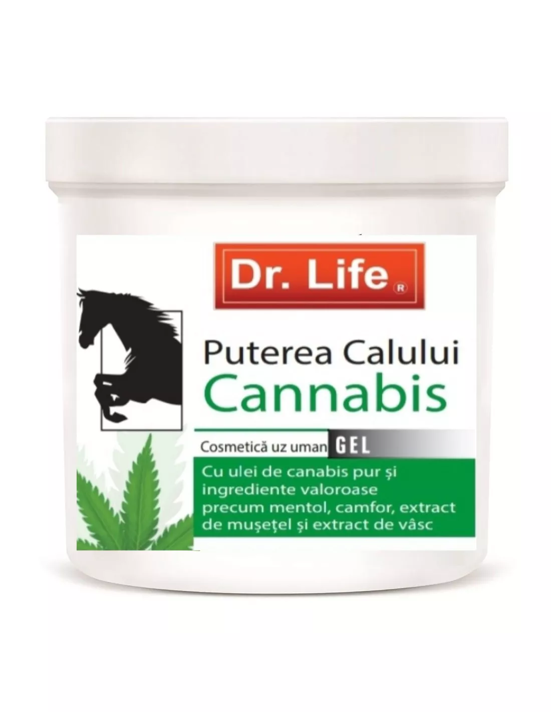 GEL PUTEREA CALULUI CANNABIS * 250 ML DR.LIFE DL112, [],farmacom.ro