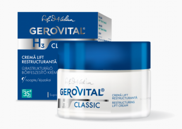 GEROVITAL H3 CLASSIC CREMA LIFT RESTRUCTURANTA DE NOAPTE, 50 ML 2820, [],farmacom.ro