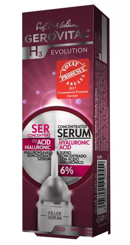GEROVITAL H3 EVOLUTION SER CONCENTRAT CU ACID HIALURONIC 2140, [],farmacom.ro