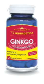 Ginkgo Curcumin 95, 60 capsule, Herbagetica