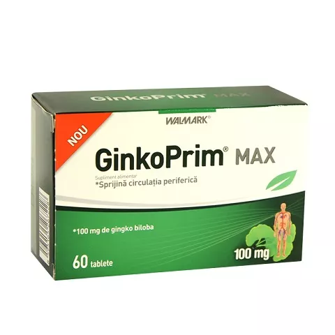 GINKO PRIM MAX 120MG 60COMPR, [],farmacom.ro