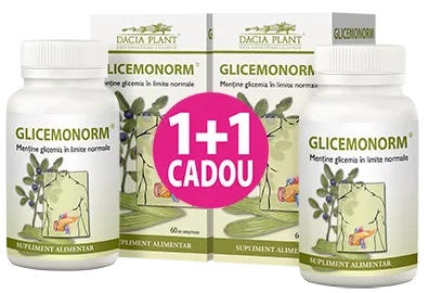 GLICEMONORM 60CPR 1+1 CADOU, [],farmacom.ro