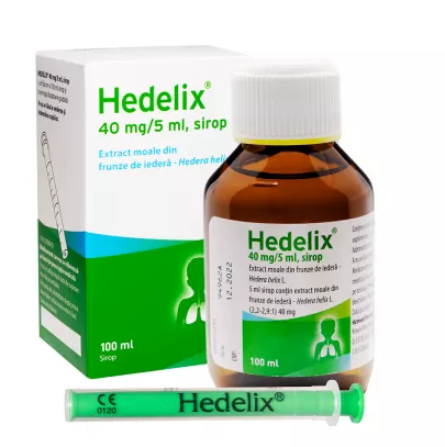HEDELIX 40 MG/5ML SIROP * 100 ML + SERINGA DOZATOARE, [],farmacom.ro