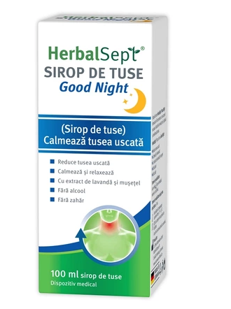 HerbalSept Good Night Sirop, 100 ml, Zdrovit, [],farmacom.ro